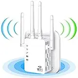 2023 WiFi Extender - Wireless Signal Repeater Booster up to 9800 sq.ft - 1200Mbps Wall-Through Strong WiFi Booster-Dual Band 2.4G and 5G - 4 Antennas 360° Full Coverage